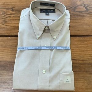 Mens no iron 💯% cotton dress shirt 16 34/35